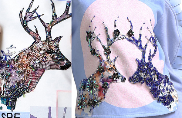 创新应用 | 珠绣工艺用于休闲服装设计