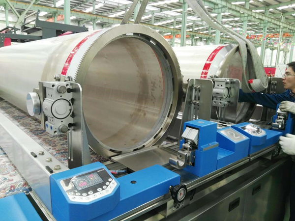 佶龙超大花回圆网印花机